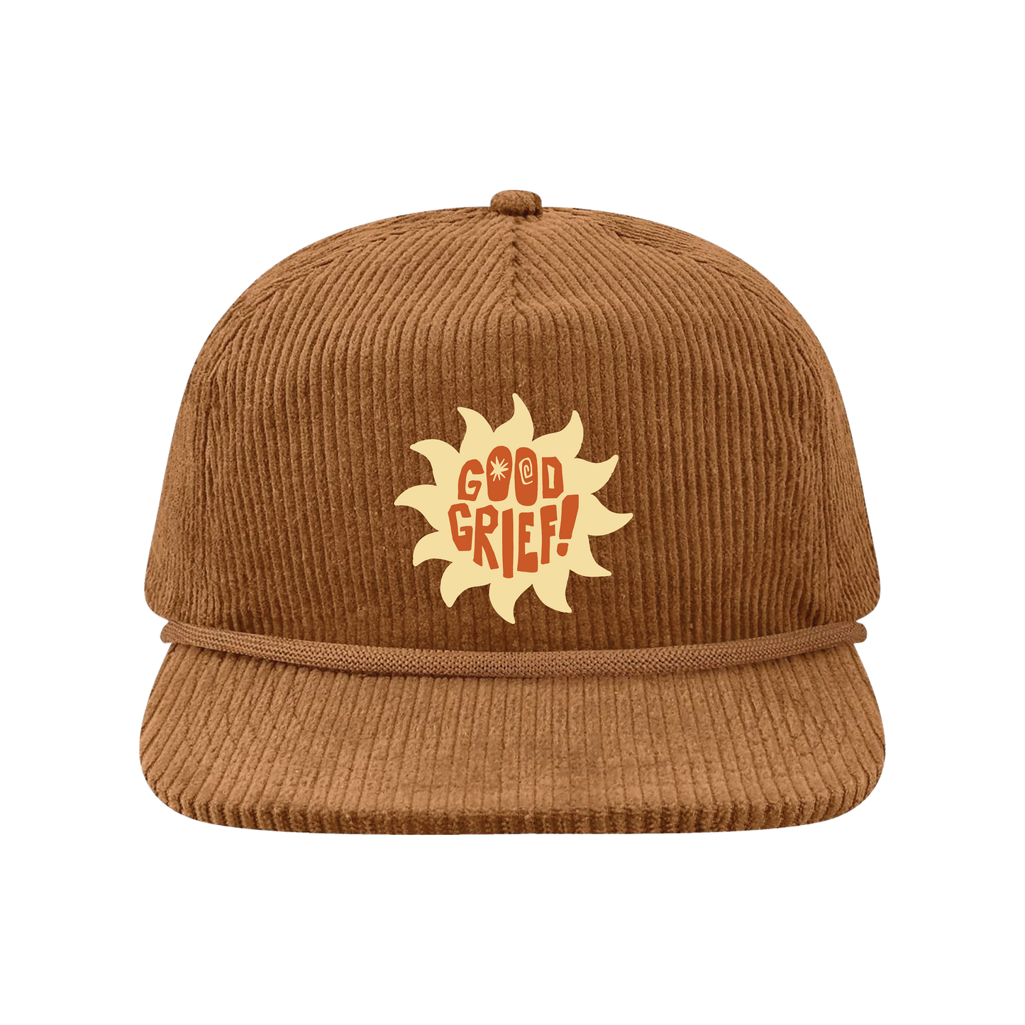 Good Grief Brown Corduroy Hat (Pre-Order)