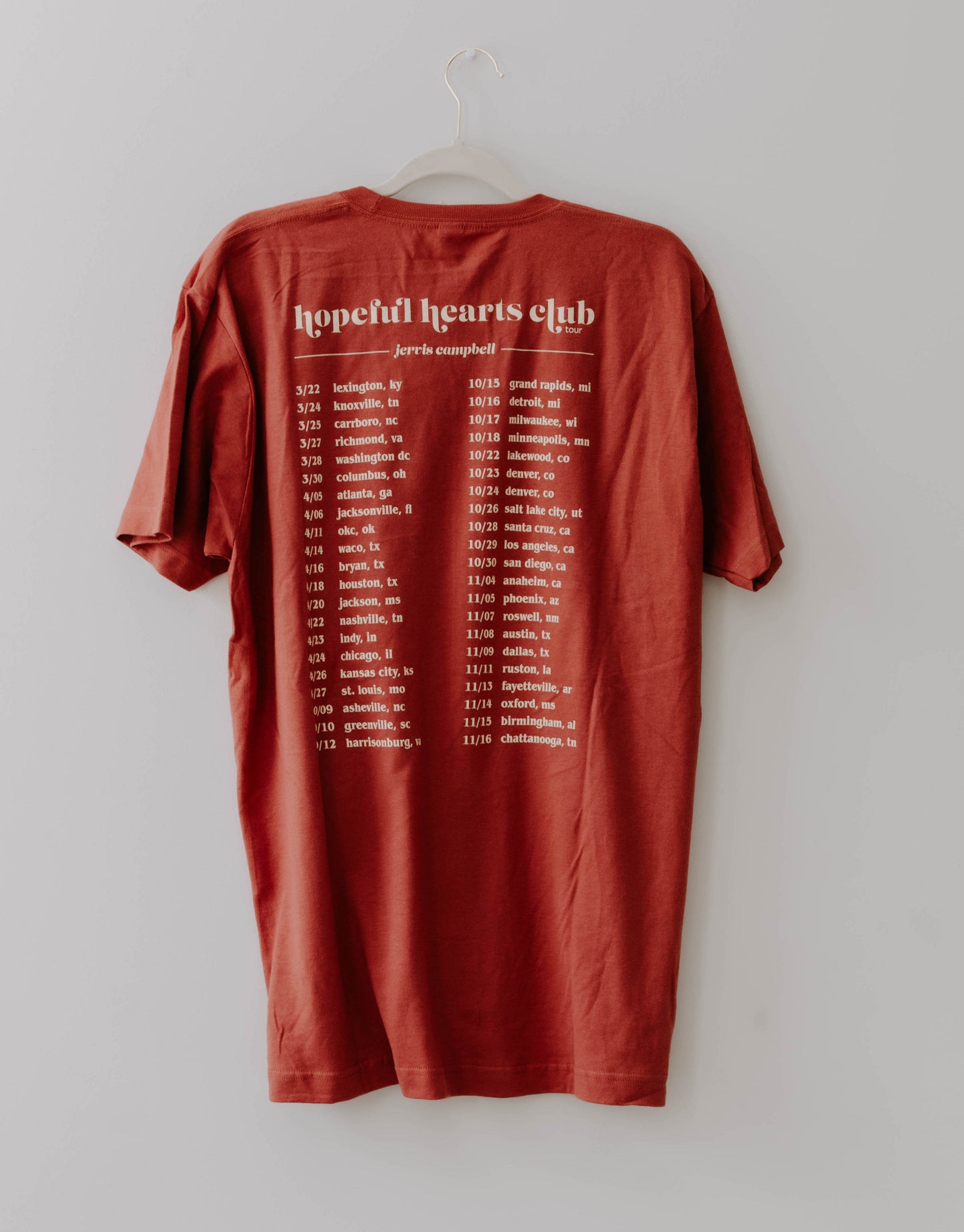 JC Hopeful Hearts Tour T-Shirt